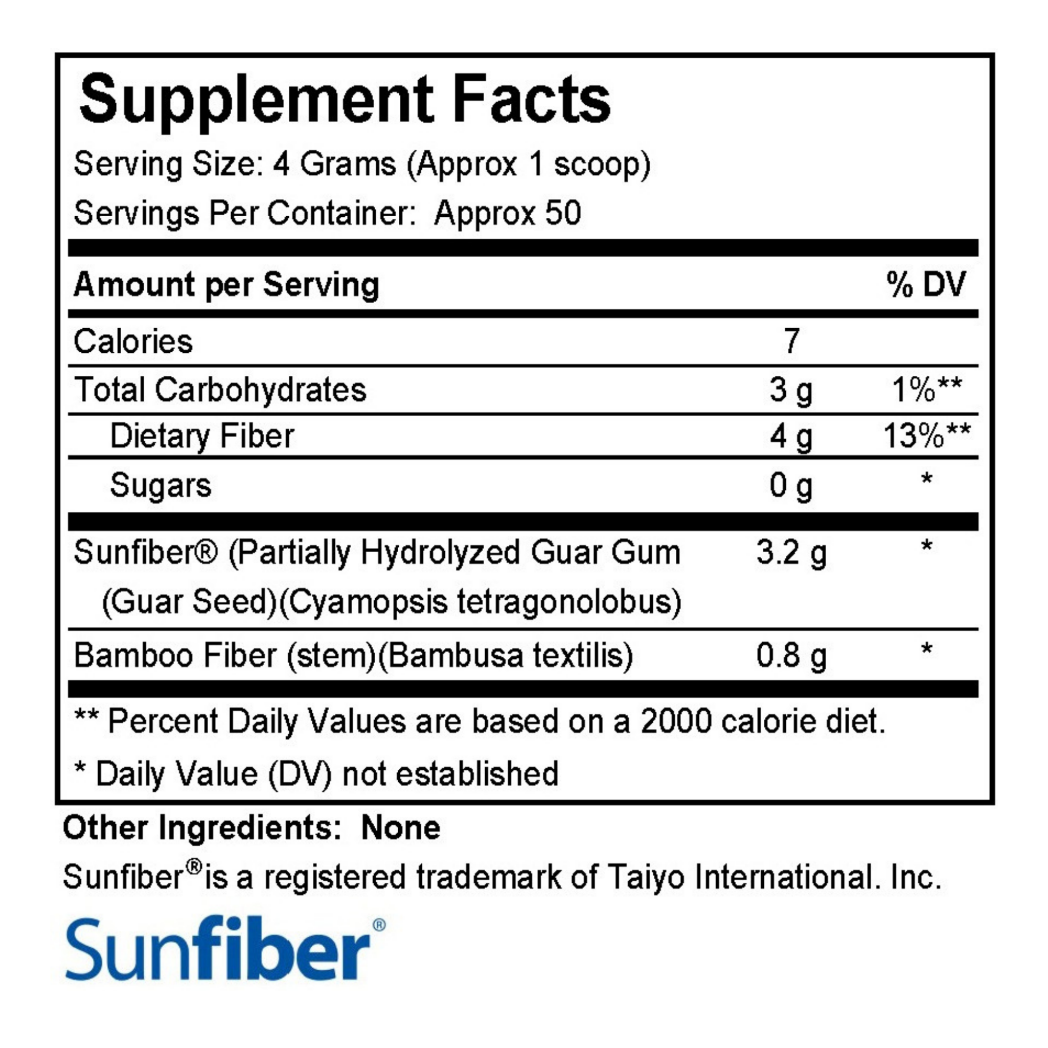 Fine Powder Fiber (Taste Free)