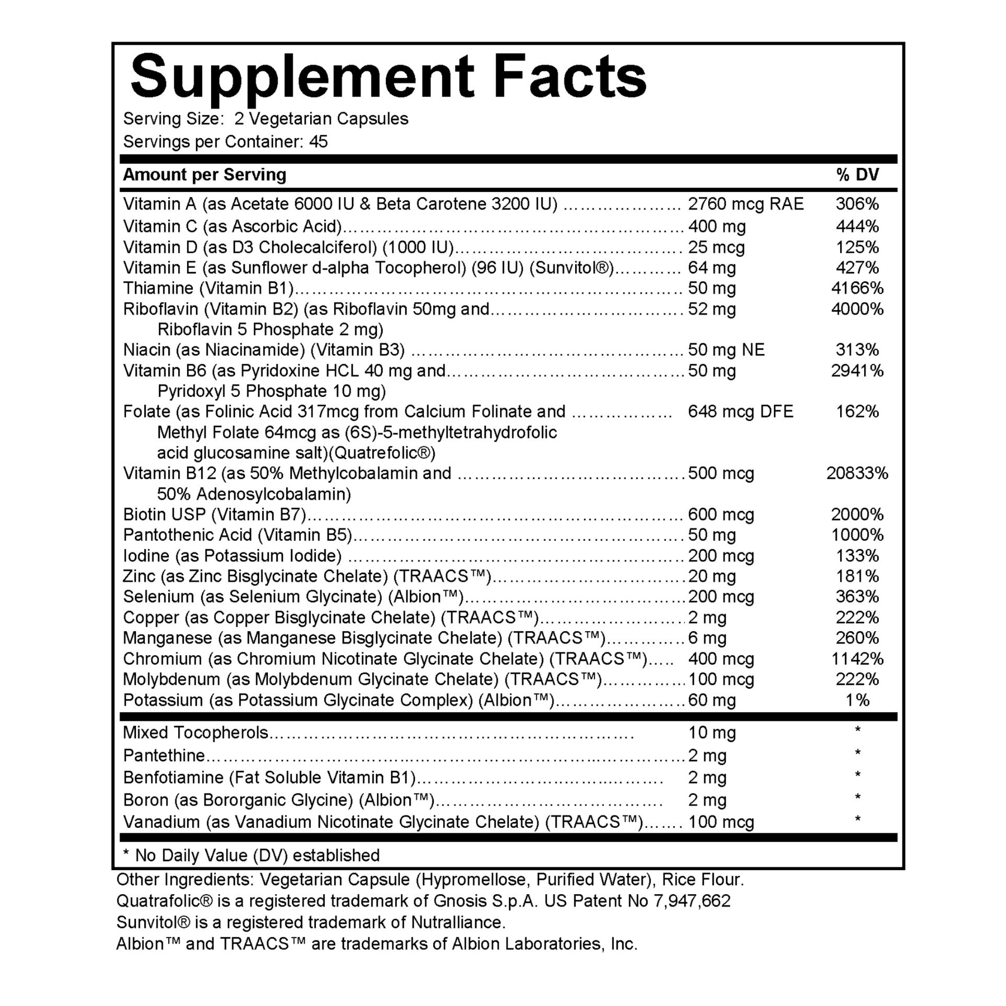 Daily Multi Vite (without K)