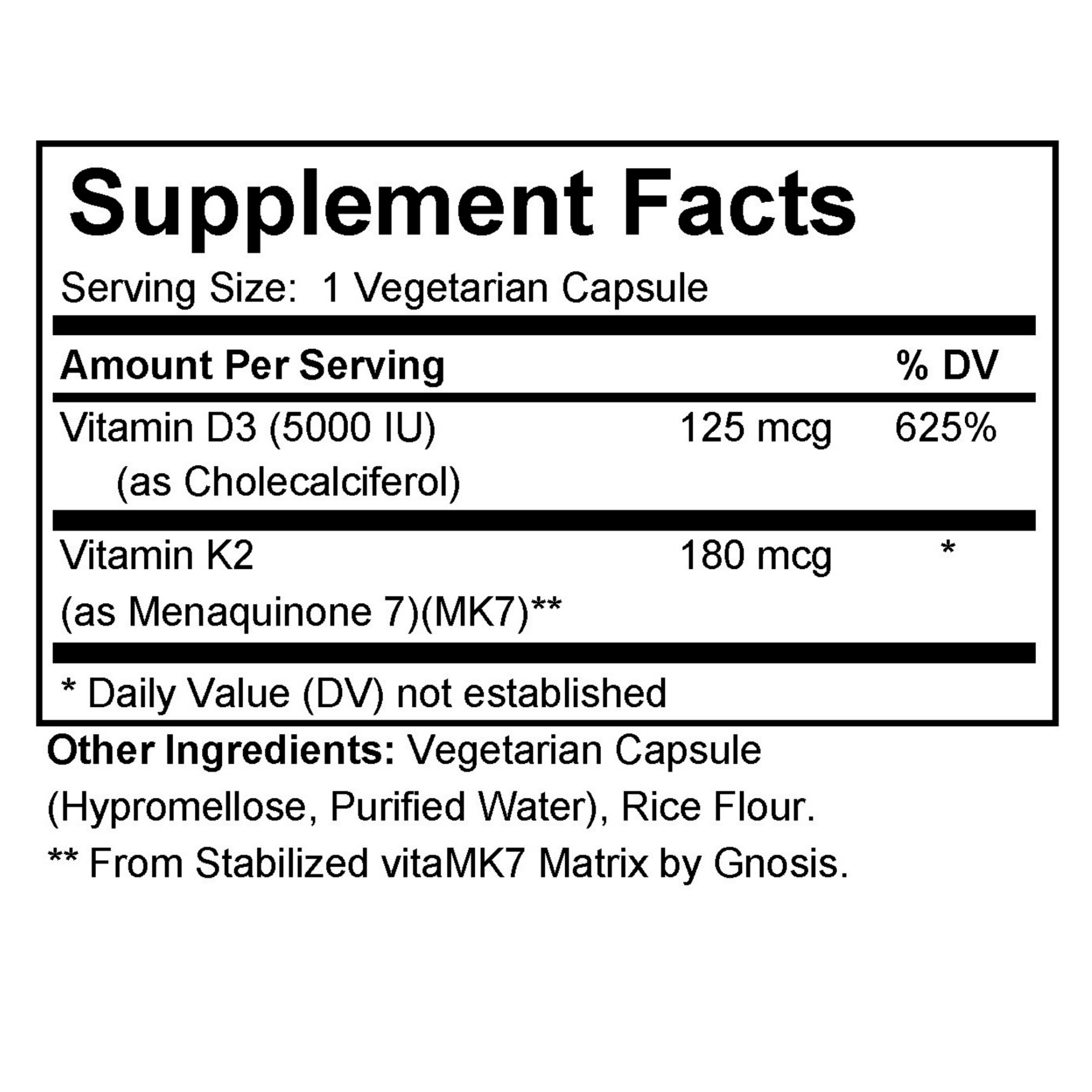 Vitamin D 5000 IU + K2