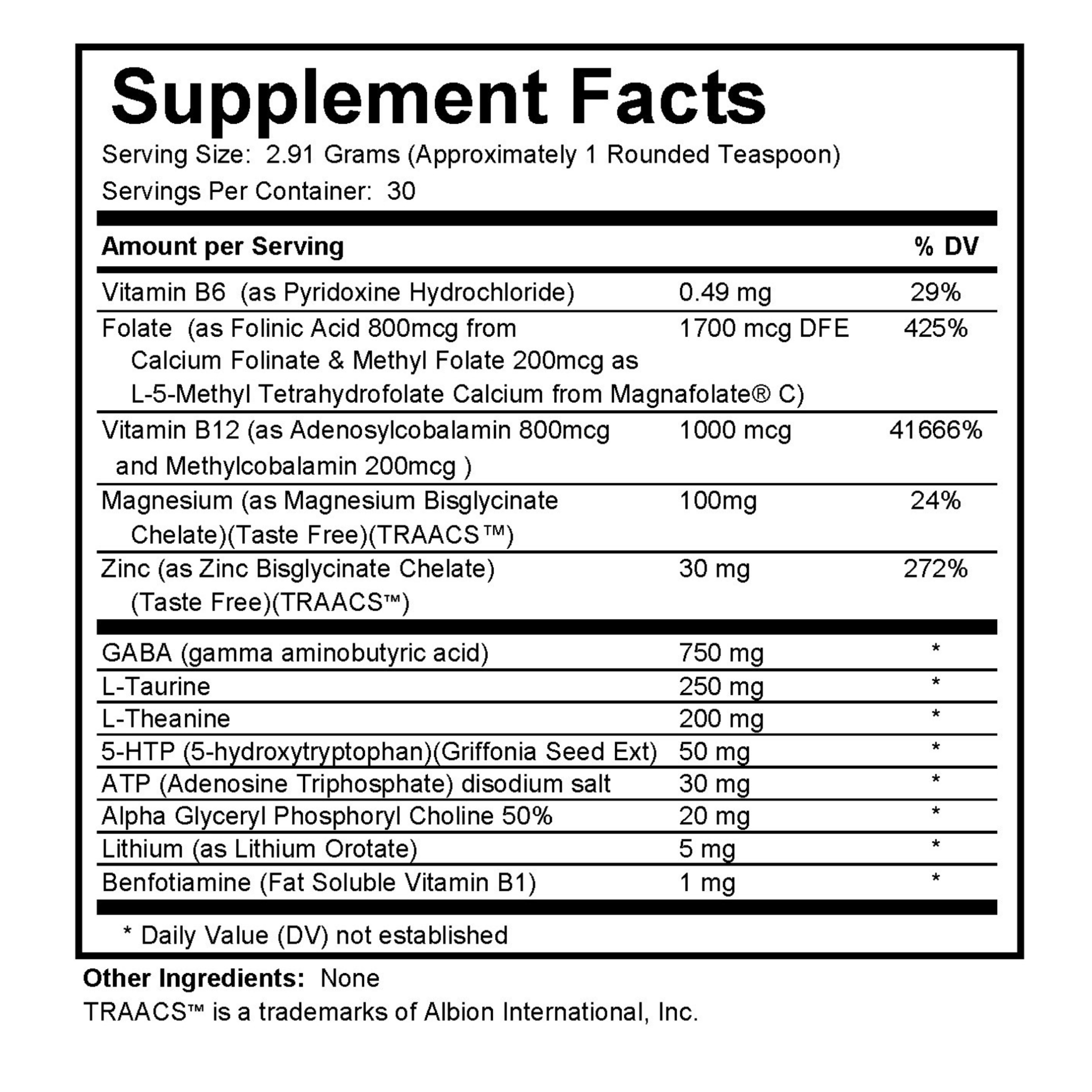 Cognitive Co-Factors Powder