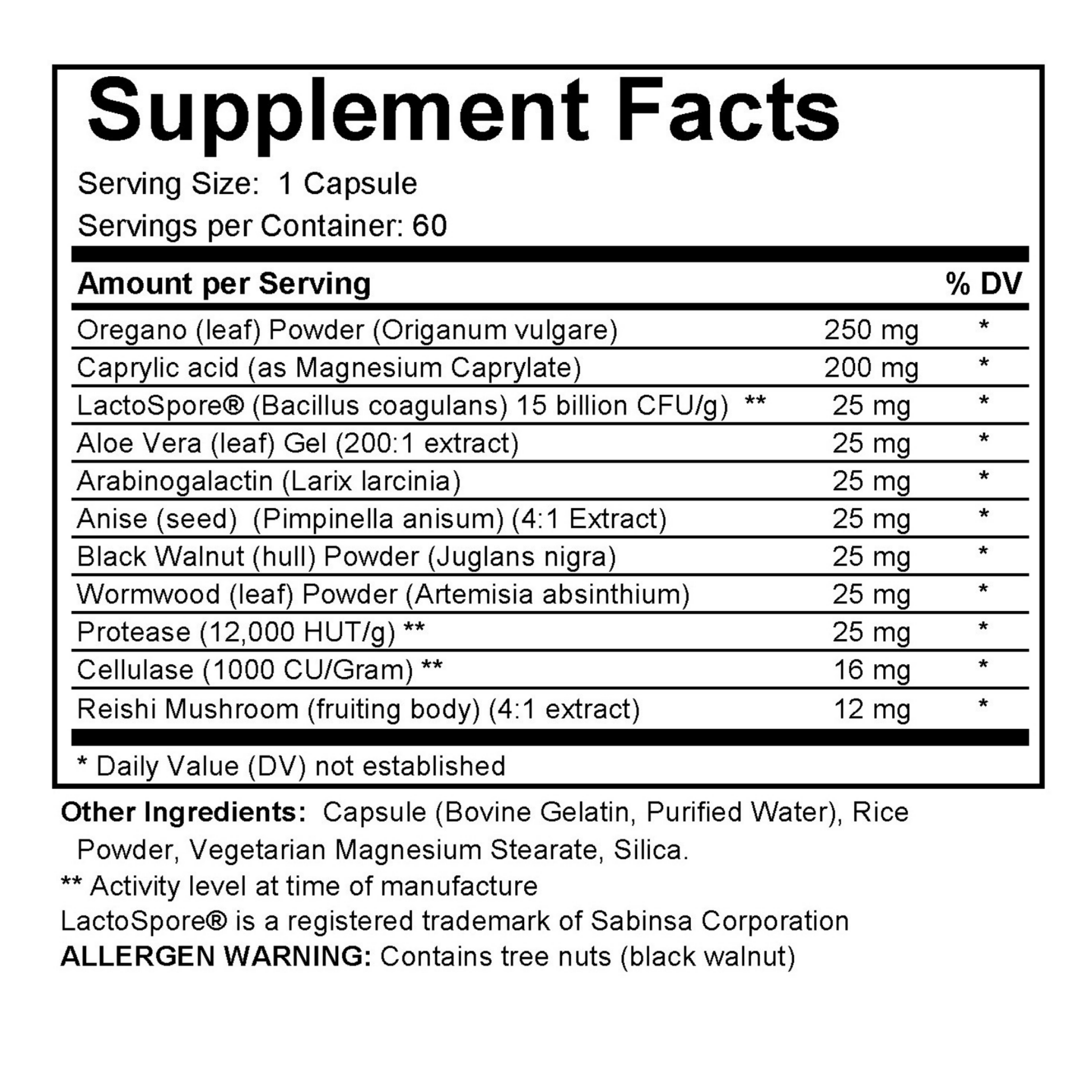 Candida Herbal Complex